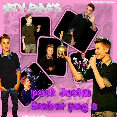 Pack png Justin Bieber MTV EMA's 2011