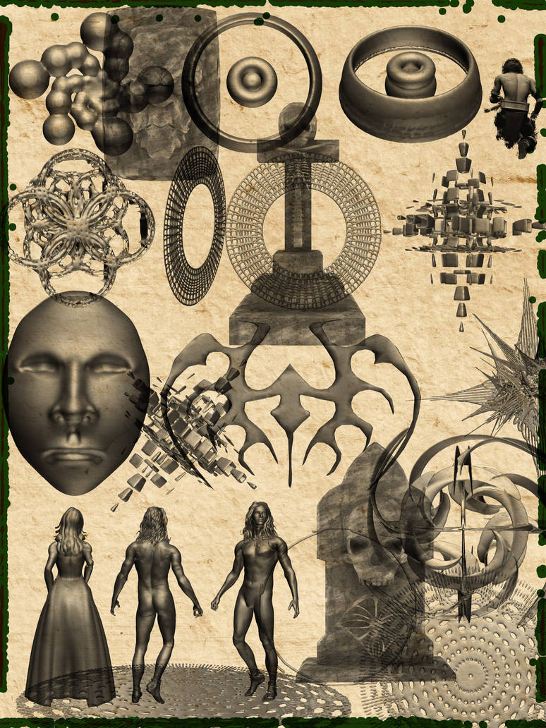 my obj file brushes 1 by LuchareStock on DeviantArt