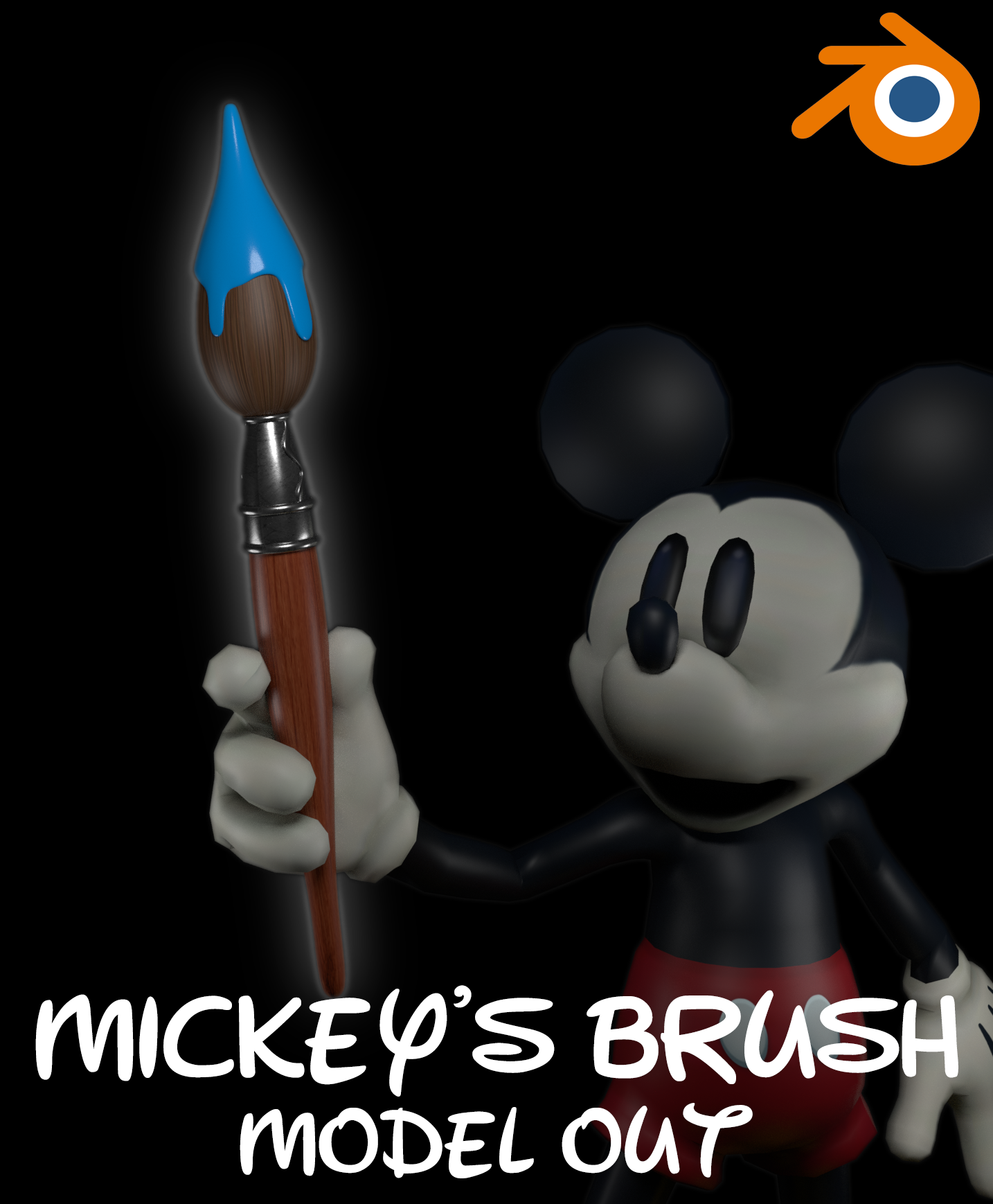 Mickey&rsquo;s Brush by Shadow364FSF on DeviantArt