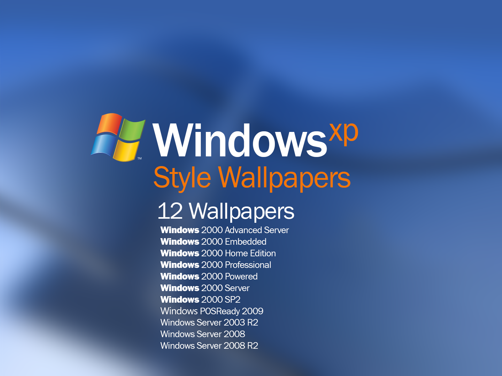 A LOT of Windows XP style Wallpapers