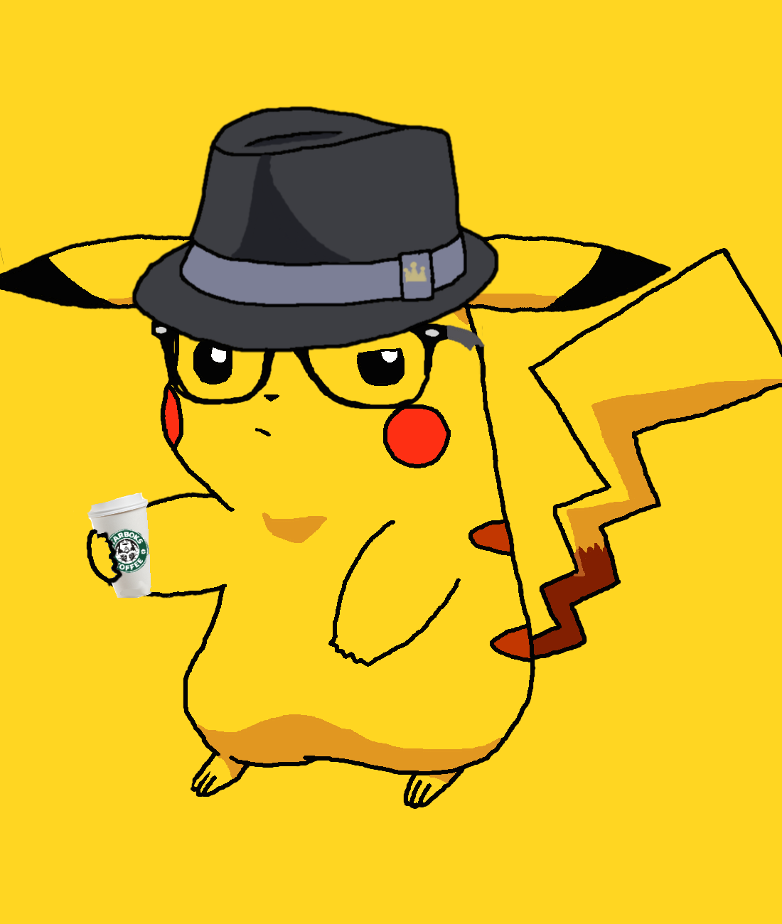 Hipster Pikachu