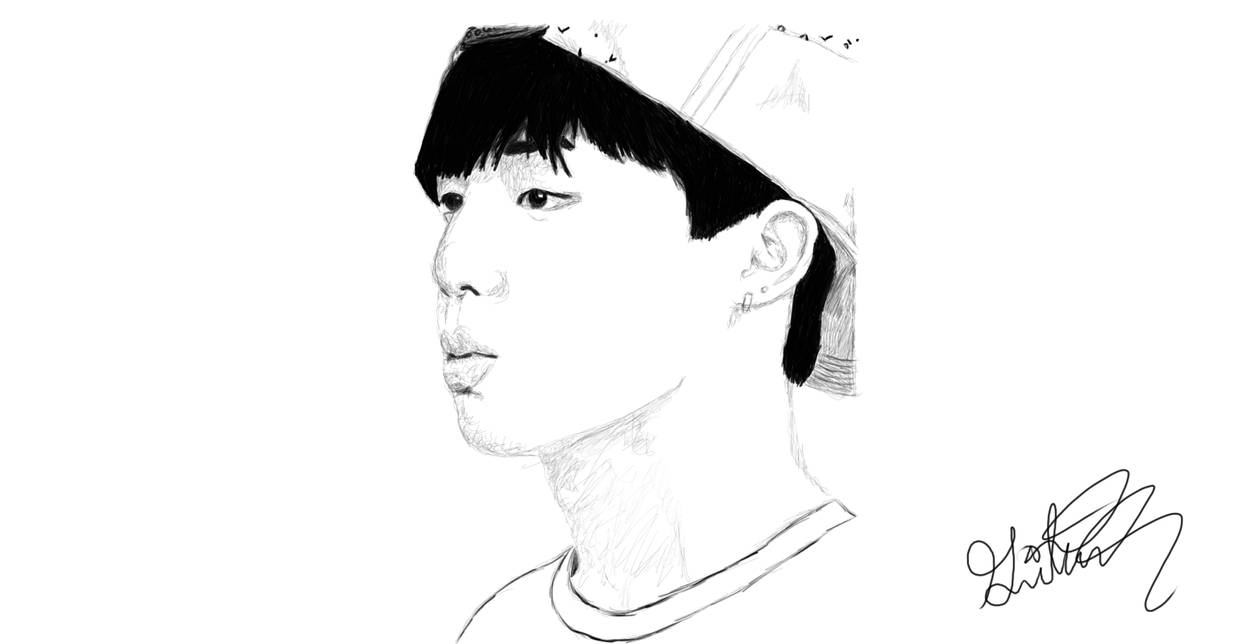 BTS Jimin Digital Drawing by PaboGwiyeoun on DeviantArt