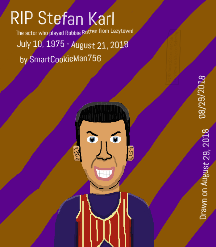 R.I.P. Stefán Karl Stefánsson, LazyTown's Robbie Rotten, dies of cancer at  43