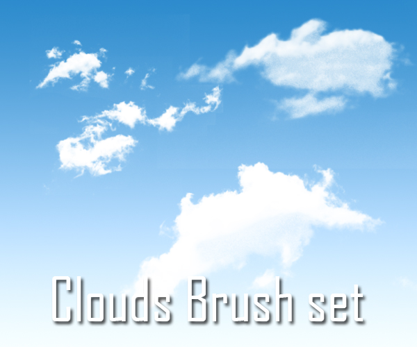 Clouds brush set