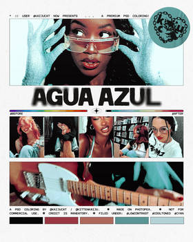 #AGUA AZUL! | a psd coloring.