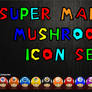 Super Mario Mushroom Icons