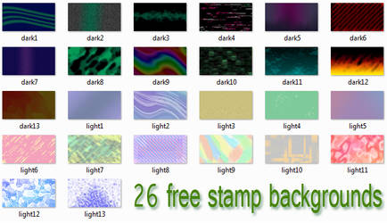 26 free stamp backgrounds - PSD and PNG