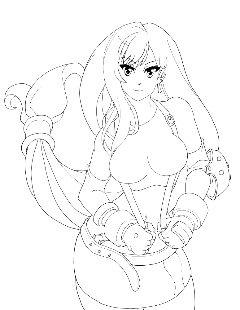 Tifa ink test high res for coloring practice