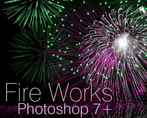 Fire works Brushes for PS 7+