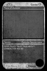 Trading Card Template PS FILE by Anarchpeace