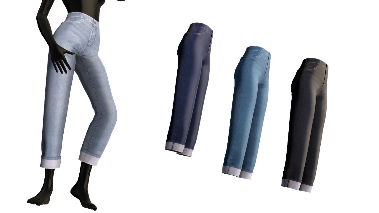 Straight Jeans+ dl by simscastt on DeviantArt