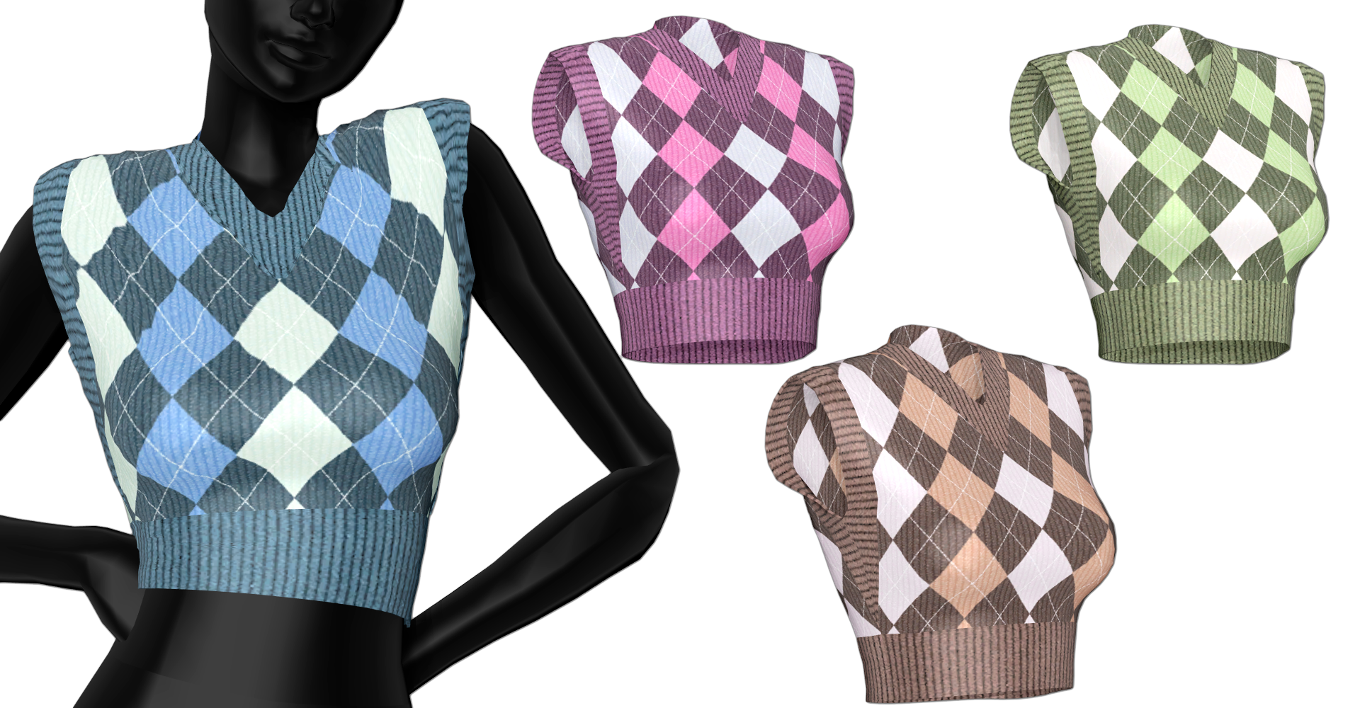 Cider Knit Top MMD+dl by simscastt on DeviantArt