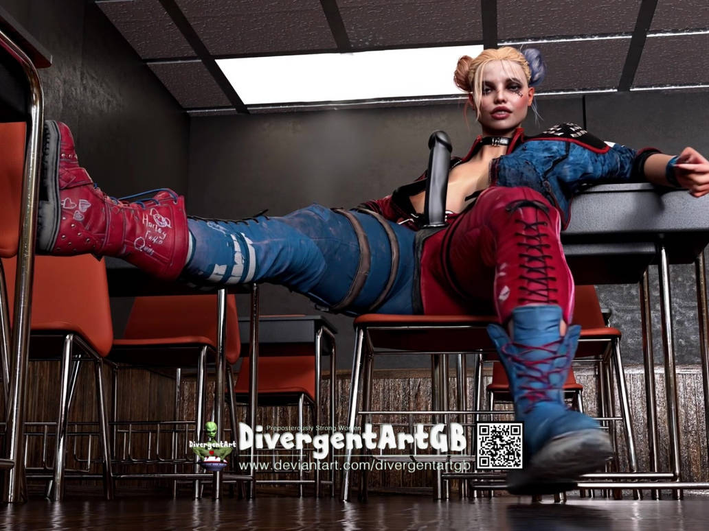 Video -Dominatrix Harley Quinn POV -Strapon Femdom by DivergentArtGB on