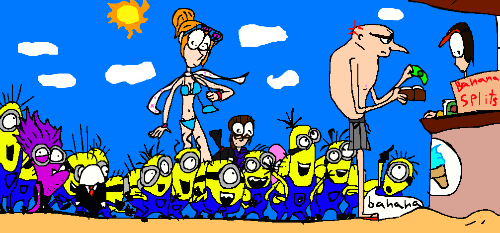 gru and family at the beach by drfunk98 on DeviantArt