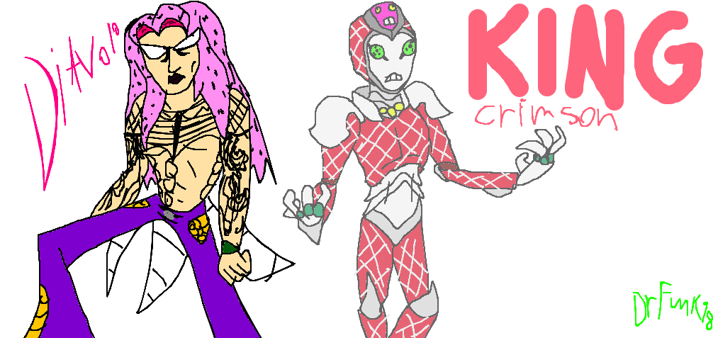 diavolo and king crimson by drfunk98 on DeviantArt