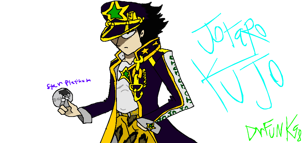 Jotaro and Star Platinum by randomstuff3000 on DeviantArt