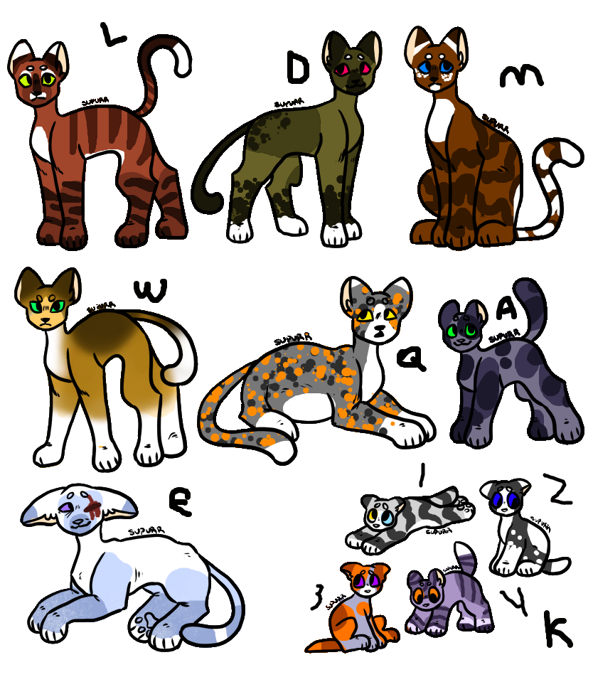 Clan adopts (set price) CHEAP OPEN by Handsomechihuahua910 on DeviantArt