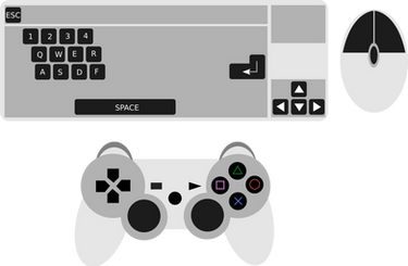 Controls SVG (Controller | Keyboard + Mouse)
