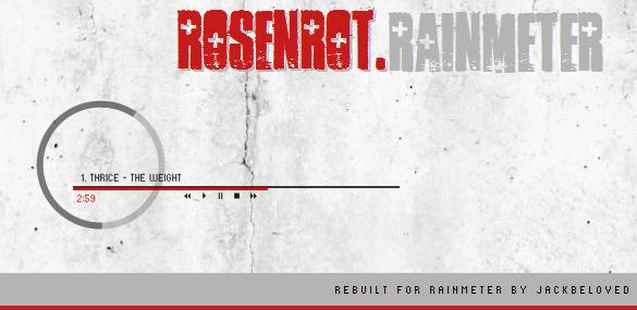 Rosenrot for Rainmeter