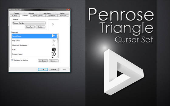 Penrose Triangle Cursor Set