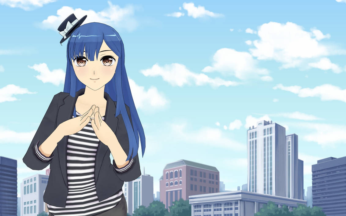 Girl in the city Wallpaper by vee18551 on DeviantArt