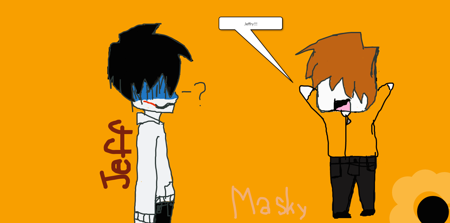 Jeff and Masky by Russia-01 on DeviantArt