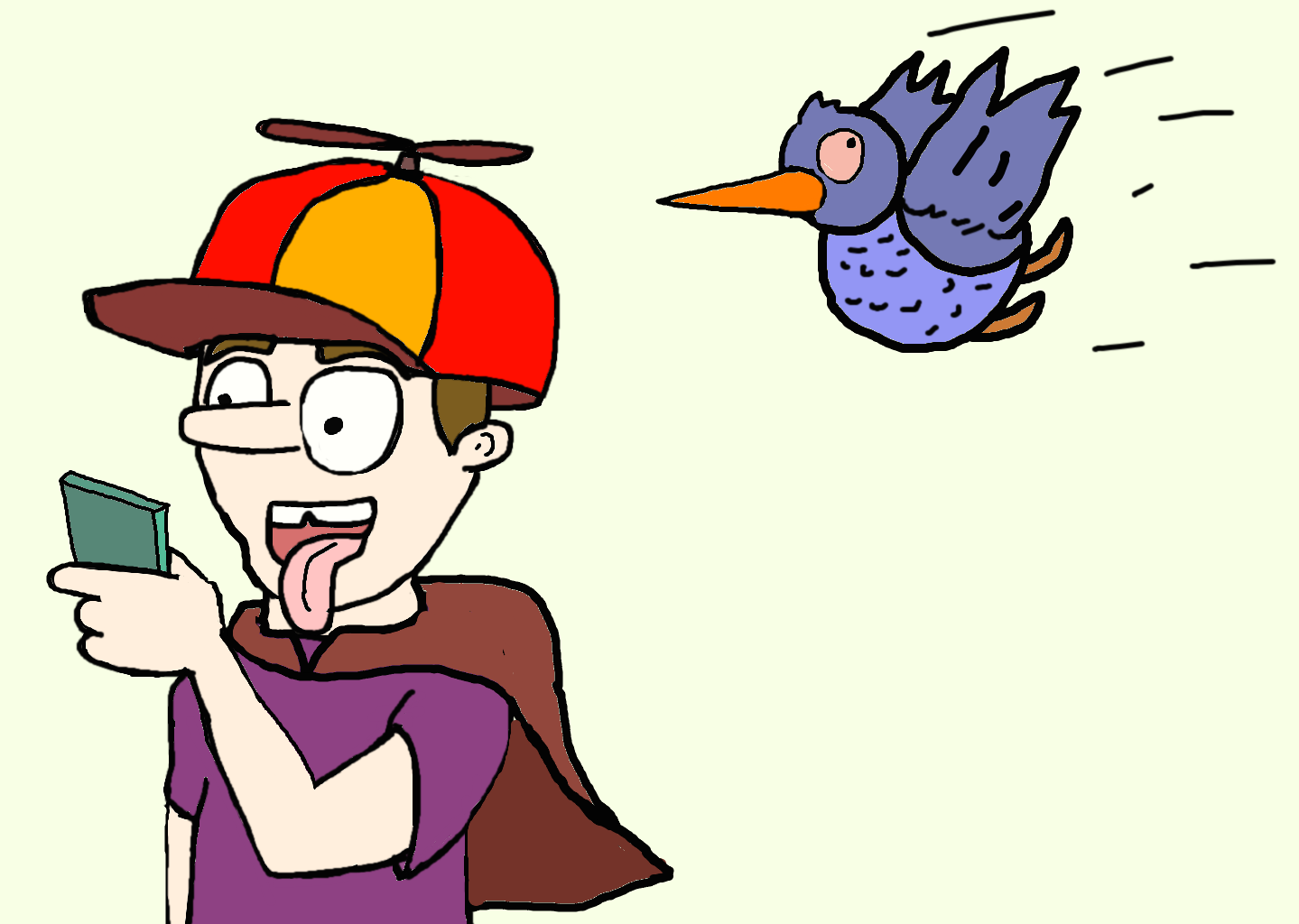 selfie with bird by Leigholman on DeviantArt