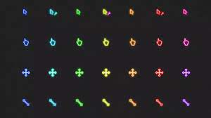 Neon Rainbow cursor by ProGamer1lol1 by ProGamer1LOL1 on DeviantArt