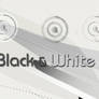 Black and white clock for AD