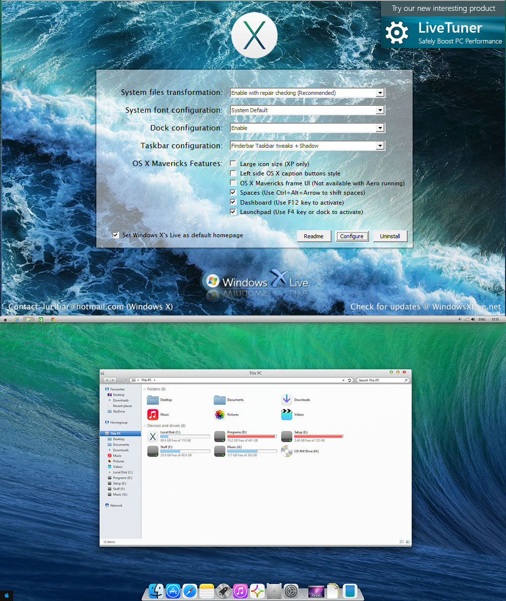 OS X Mavericks Transformation Pack 3.0