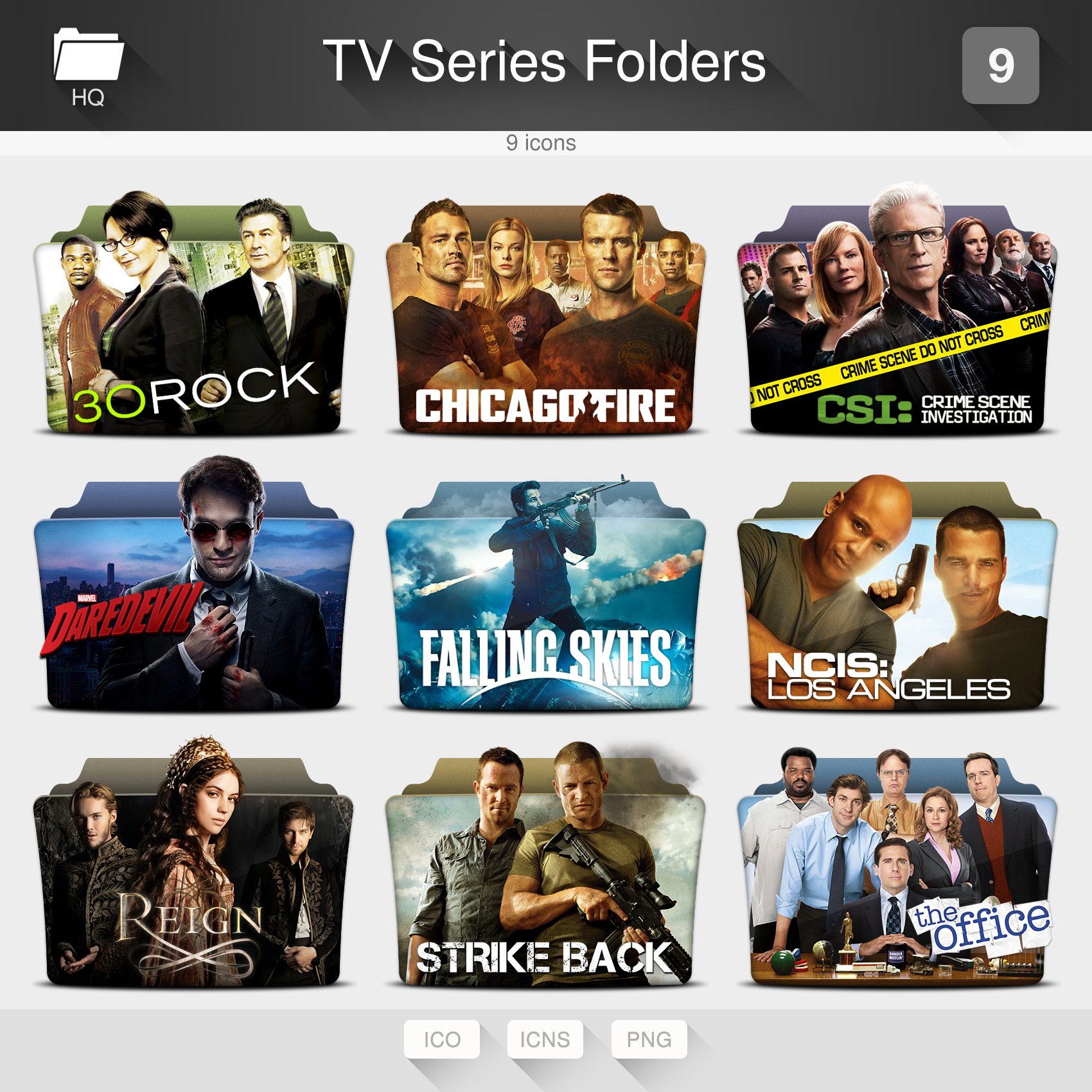 TV Series Folders - PACK 09