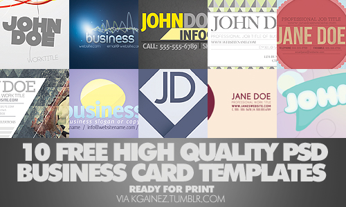 10 FREE Business Card Template