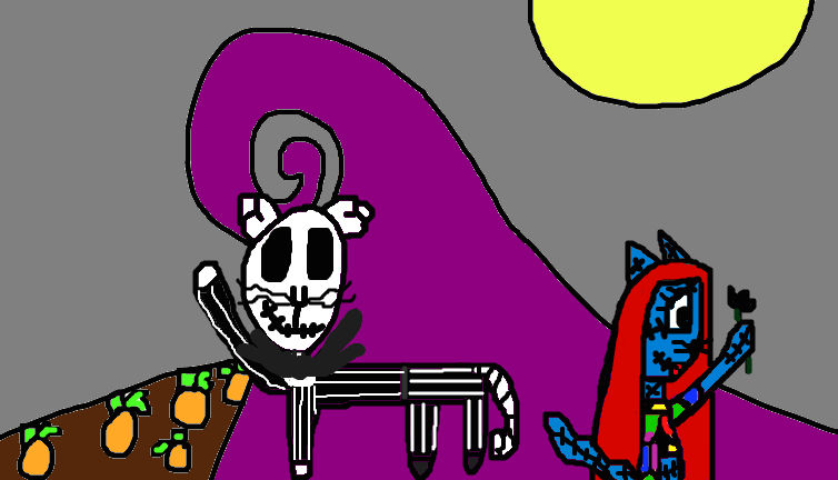 Nightmare Before Christmas Cat Version By Blackcat 101 On Deviantart