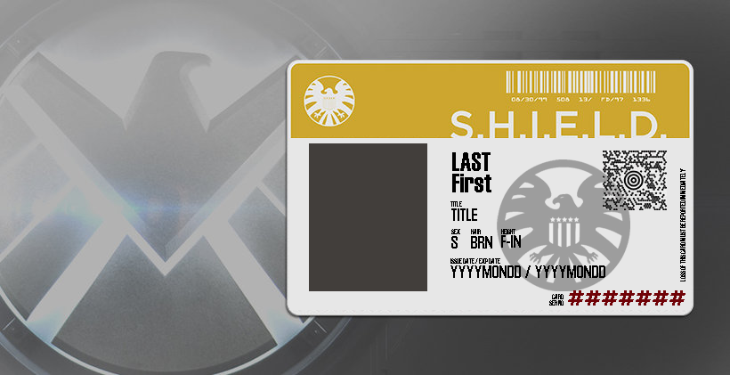 Blank Shield Id Card