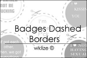 Dashed Borders Badges