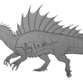 Derg Spinosaurus [P2U Lineart Template]