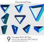 Triangles PNG 3D Pack