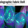 Holographic Fabric Doll Pack - 5 Stocks