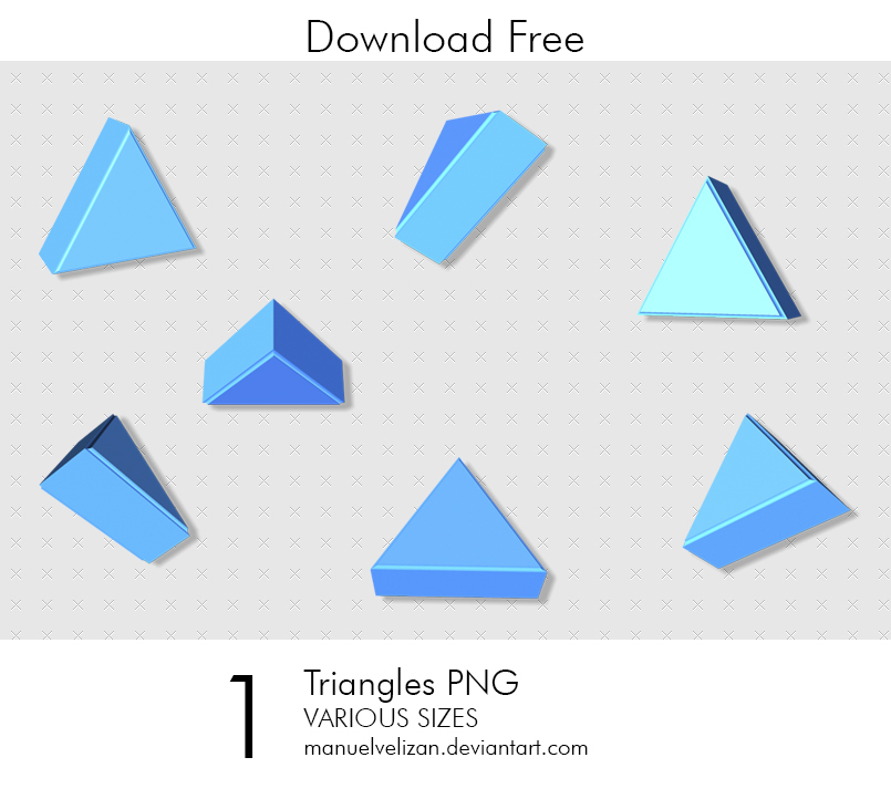 Triangles PNG by manuelvelizan