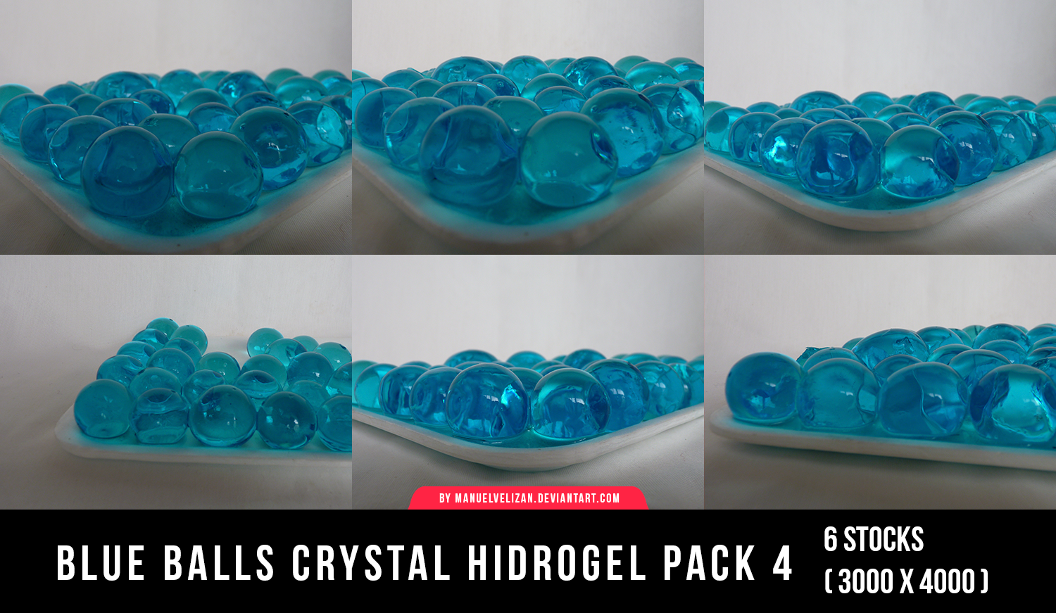 Blue Balls Crystal Hidrogel - Pack 4