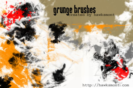 Grunge brushes part 1 by hawksmont