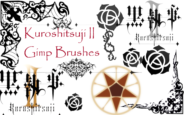 Kuroshitsuji II GIMP Brushes by ShiRo-AneMone