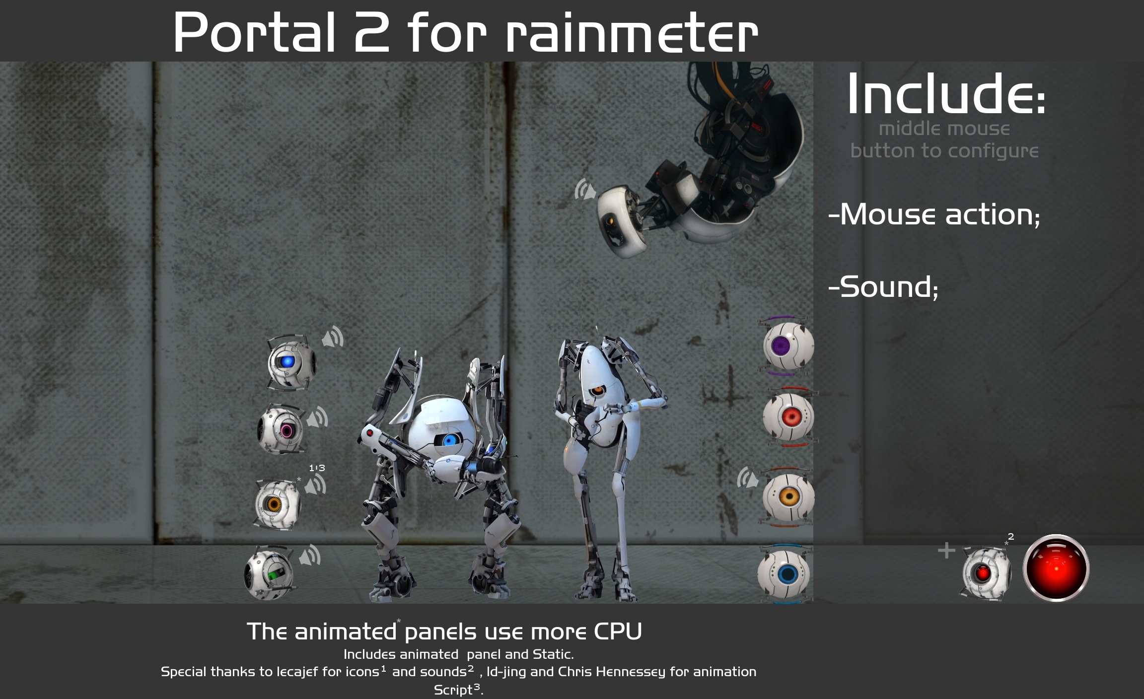 Portal 2 For Rainmeter