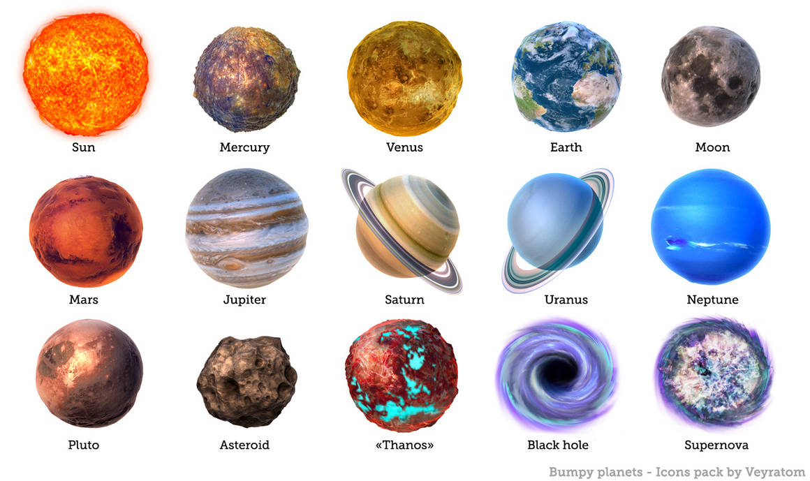 В солнечную систему входят 9 планет