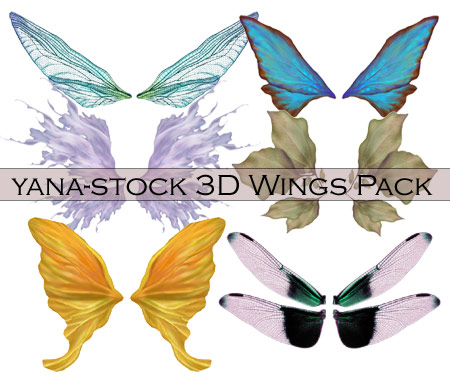 3D Stock - Wings Pack