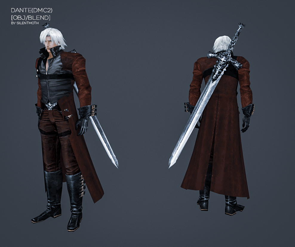 Dante(DMC2) cutscene model by Moccacino-chan on DeviantArt