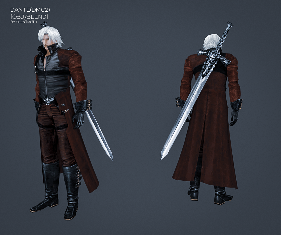 Devil May Cry 5 - DMC2 Dante Mods [Rebellion + Costume] 