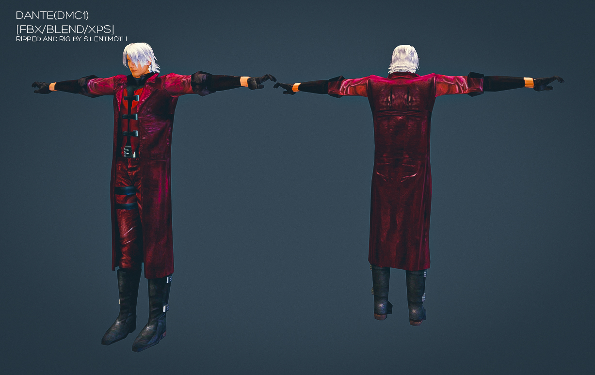 Dante(DMC1) cutscene model by Moccacino-chan on DeviantArt