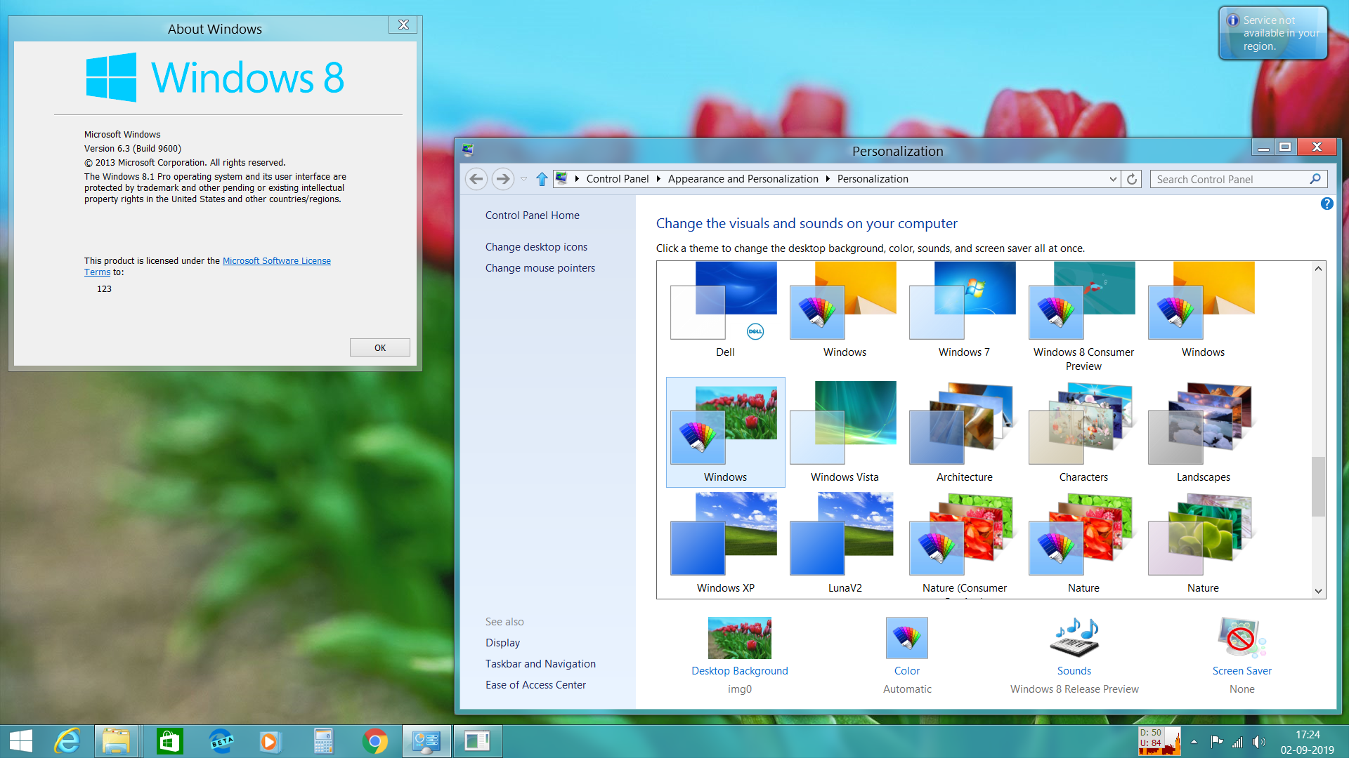 theme windows 8 logo