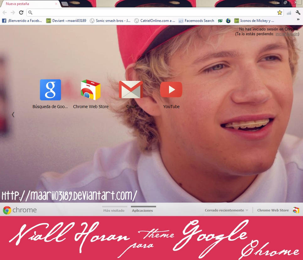 Niall Horan Theme Para Google Chrome by maarii03189 on DeviantArt